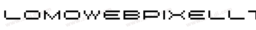 LomoWebPixelLTStd 4字体转换
